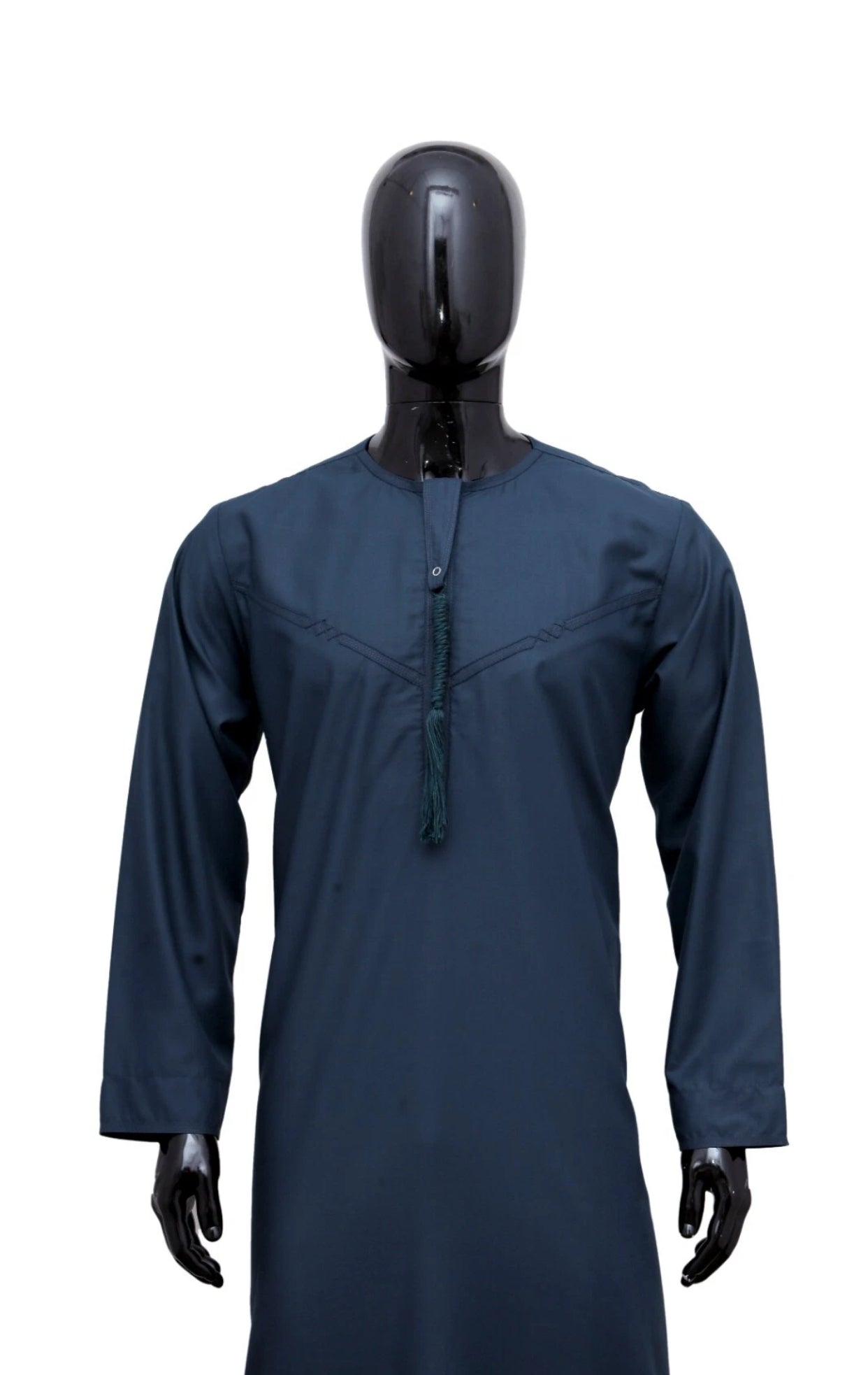Premium Omani Thobe/Jubba – Collarless, Zipped, Pockets | 8 Colours