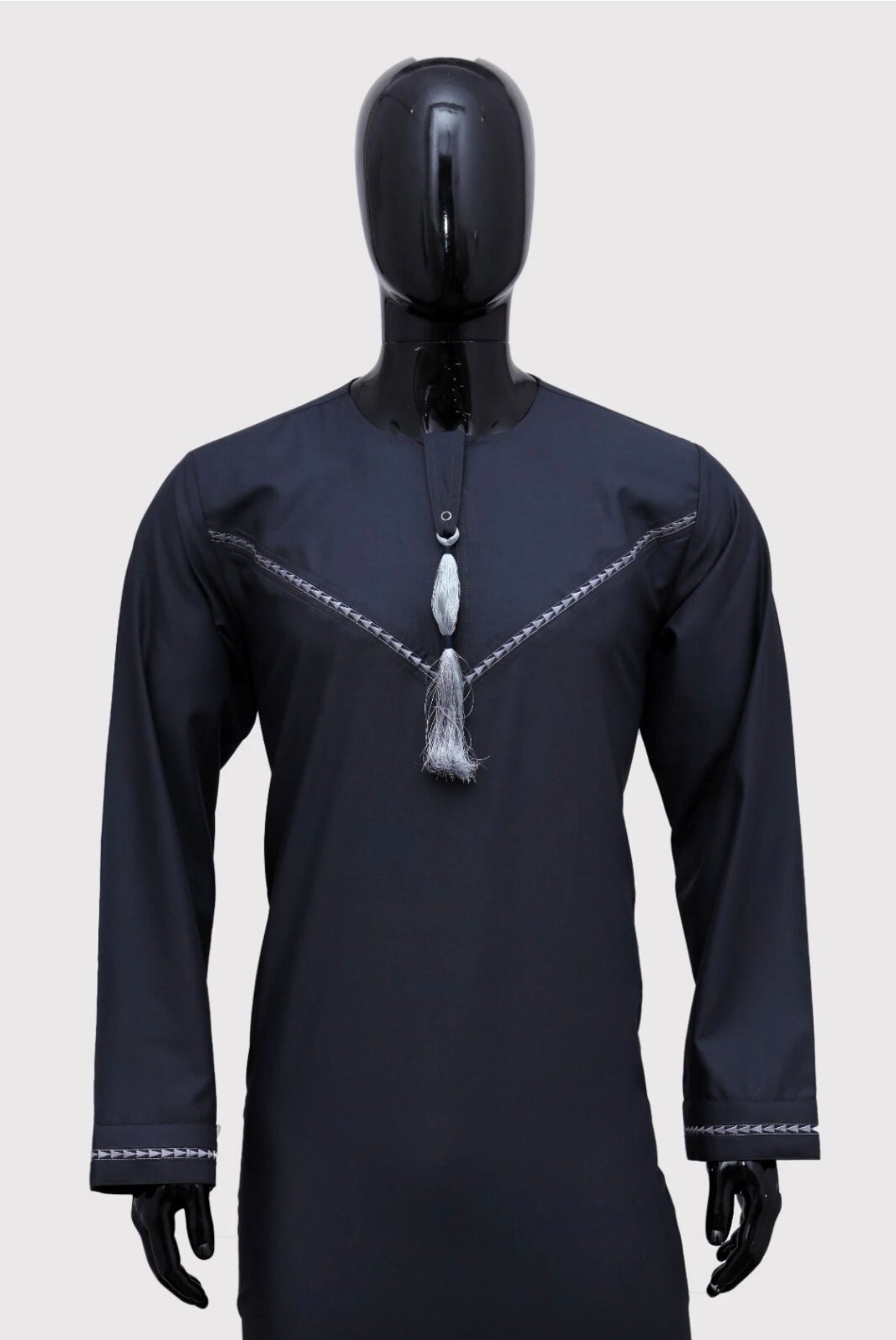 Premium Omani Thobe/Jubba – Collarless, Zipped, Pockets | 8 Colours